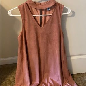 Blush Pink Suede Dress